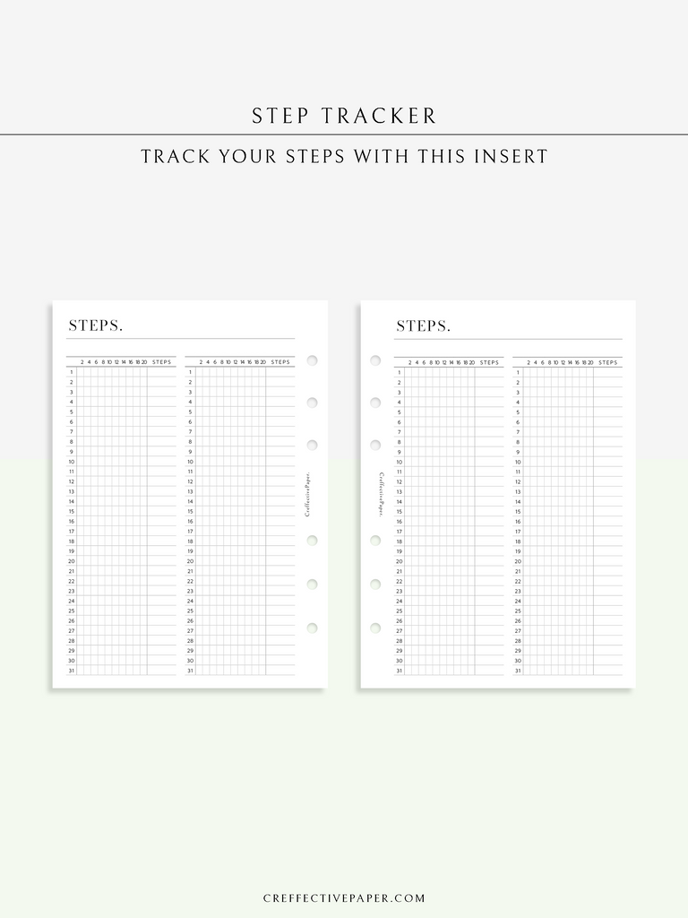 T135 | Step Tracker – CreffectivePaper