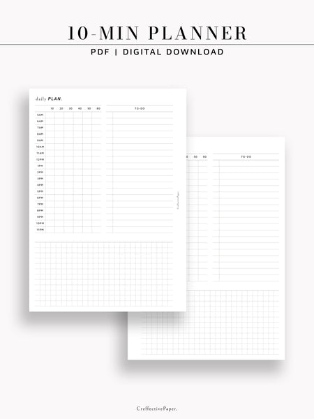 D128 | 10 Min Planner (DO1P)