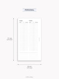 D130 | Editable Daily Planner (2DO1P)