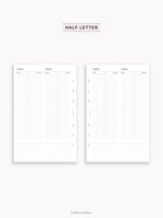 D130 | Editable Daily Planner (2DO1P)