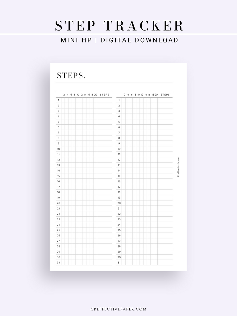 T135 | Step Tracker – CreffectivePaper