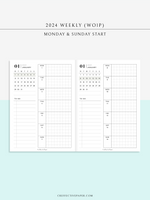 W108_G_WO1P_2024 | 2024 Weekly Planner, Grid