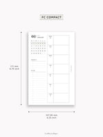 W108_GX_WO1P_2025 | 2025 Weekly Planner, Blank