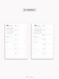 W108_GX_WO1P_2025 | 2025 Weekly Planner, Blank