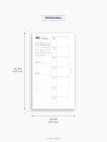 W108_GX_WO1P_2025 | 2025 Weekly Planner, Blank