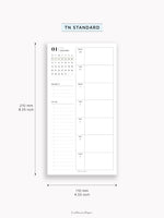 W108_GX_WO1P_2025 | 2025 Weekly Planner, Blank