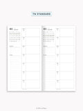 W108_GX_WO1P_2025 | 2025 Weekly Planner, Blank