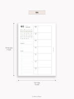 W108_GX_WO1P_2025 | 2025 Weekly Planner, Blank