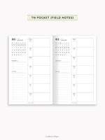 W108_GX_WO1P_2025 | 2025 Weekly Planner, Blank