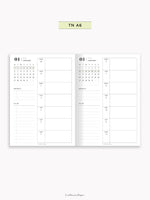 W108_GX_WO1P_2025 | 2025 Weekly Planner, Blank