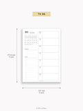 W108_GX_WO1P_2025 | 2025 Weekly Planner, Blank