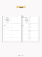 W108_GX_WO1P_2025 | 2025 Weekly Planner, Blank