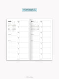 W108_GX_WO1P_2025 | 2025 Weekly Planner, Blank