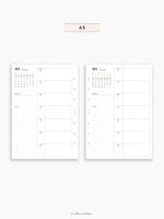 W108_GX_WO1P_2025 | 2025 Weekly Planner, Blank