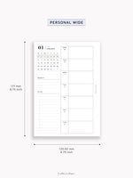 W108_GX_WO1P_2025 | 2025 Weekly Planner, Blank