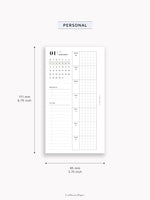 W108_G_WO1P_2025 | 2025 Weekly Planner, Grid