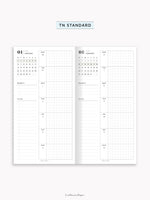 W108_G_WO1P_2025 | 2025 Weekly Planner, Grid