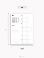 W108_G_WO1P_2025 | 2025 Weekly Planner, Grid