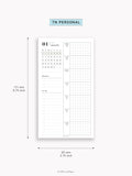 W108_G_WO1P_2025 | 2025 Weekly Planner, Grid