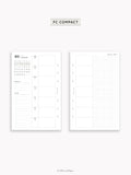 W108_GX_WO2P_2025 | 2025 Weekly Planner, Blank