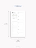 W108_GX_WO2P_2025 | 2025 Weekly Planner, Blank