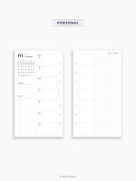 W108_GX_WO2P_2025 | 2025 Weekly Planner, Blank