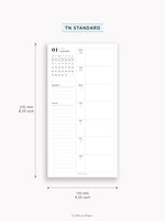 W108_GX_WO2P_2025 | 2025 Weekly Planner, Blank