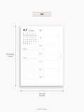 W108_GX_WO2P_2025 | 2025 Weekly Planner, Blank