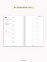 W108_GX_WO2P_2025 | 2025 Weekly Planner, Blank