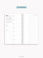 W108_GX_WO2P_2025 | 2025 Weekly Planner, Blank