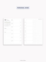 W108_GX_WO2P_2025 | 2025 Weekly Planner, Blank