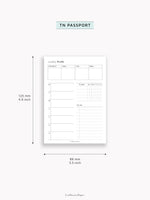 W129 | Weekly Planner, WO2P