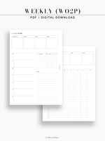 W129 | Weekly Planner, WO2P