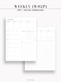 W129 | Weekly Planner, WO2P