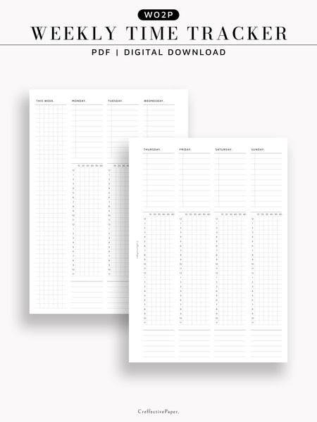 W133 | Weekly Time Tracker (WO2P)