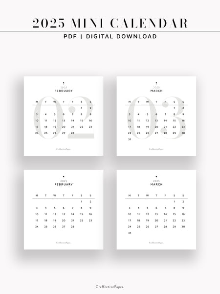 Y103-4_2025 | 2025 Mini Calendar