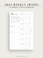 W108_G_WO1P_2024 | 2024 Weekly Planner, Grid