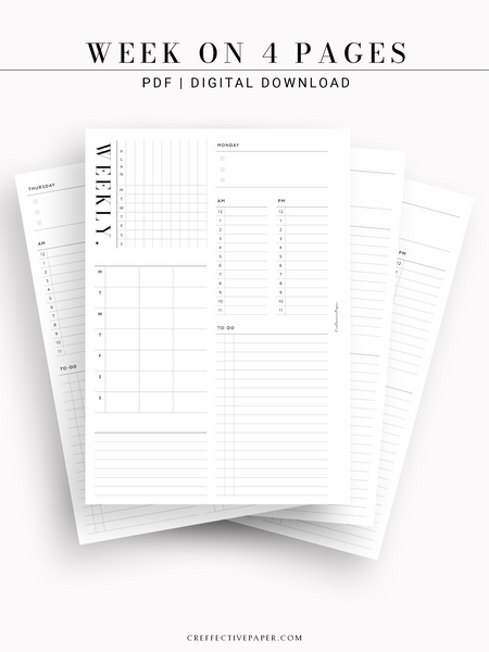 PR160 - Note to Self - Printable Insert – My Minimal Planner