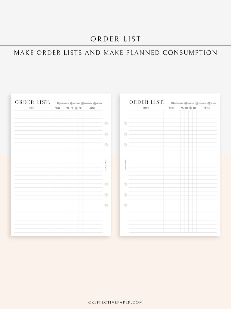 N125 | Order List, Online Shopping Tracker, Purchase History, Spending ...