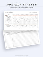 T101_M | Monthly Goal & Habit Tracker Template